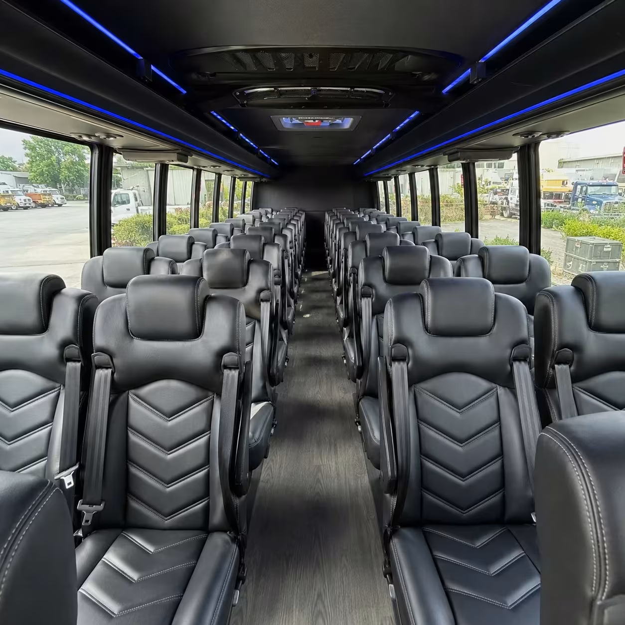 28 passenger minibus inside