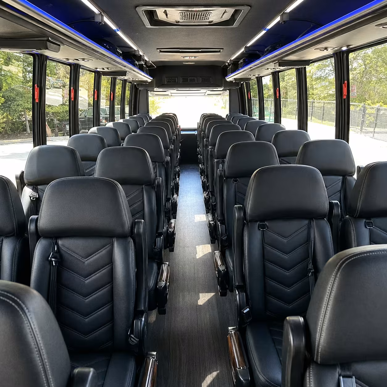 30 passenger minibus inside