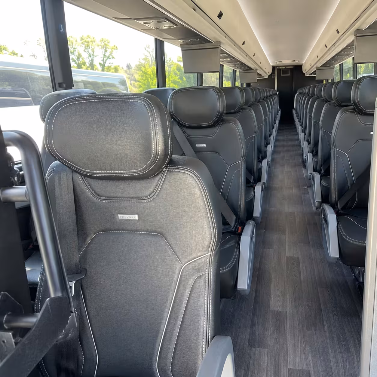 berkeley charter bus interior